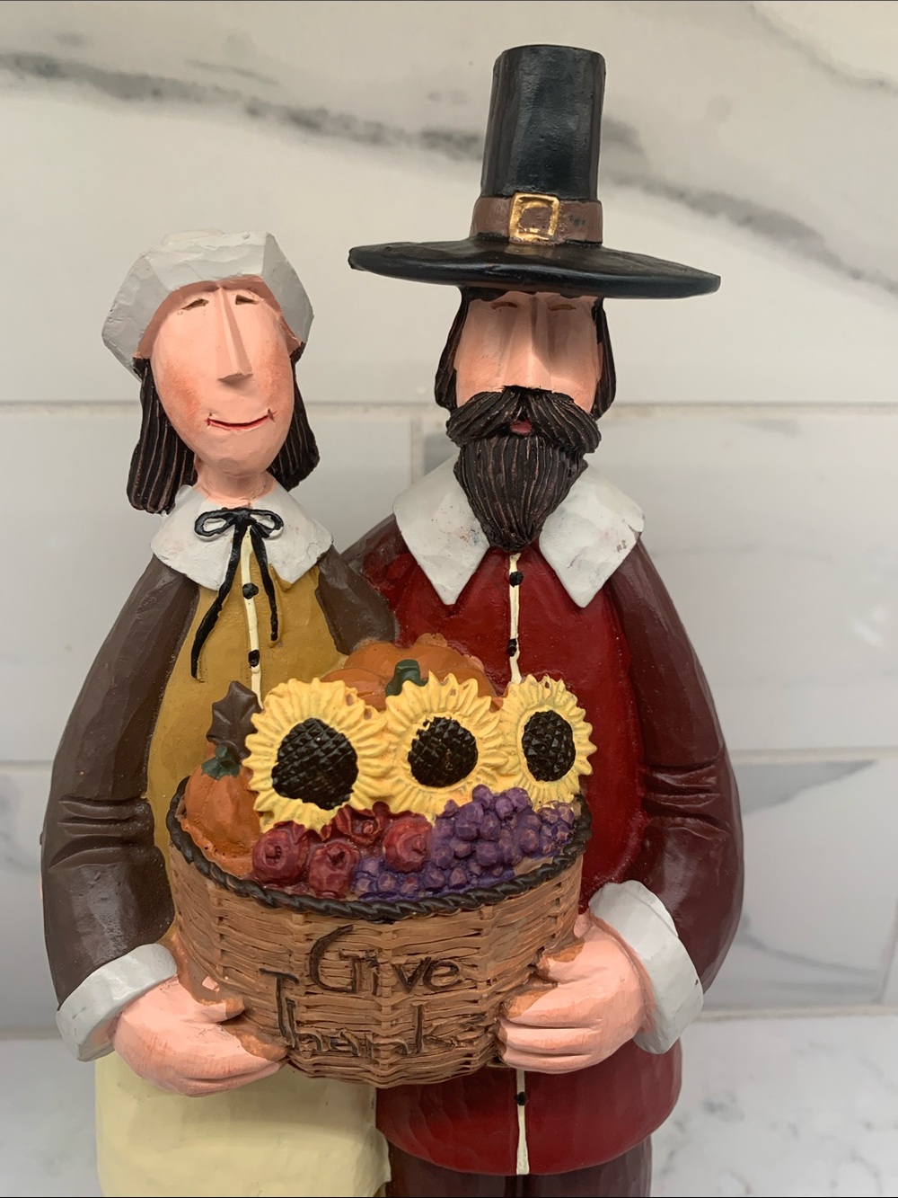 Williraye Studio Pilgrims Thanksgiving Give Thanks 2015 - Picture 2 of 9